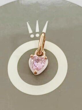 Pandora ME Pink Chakra Heart Mini Dangle Charm Rose Gold-Plated